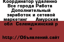 Координатор удаленно - Все города Работа » Дополнительный заработок и сетевой маркетинг   . Амурская обл.,Селемджинский р-н